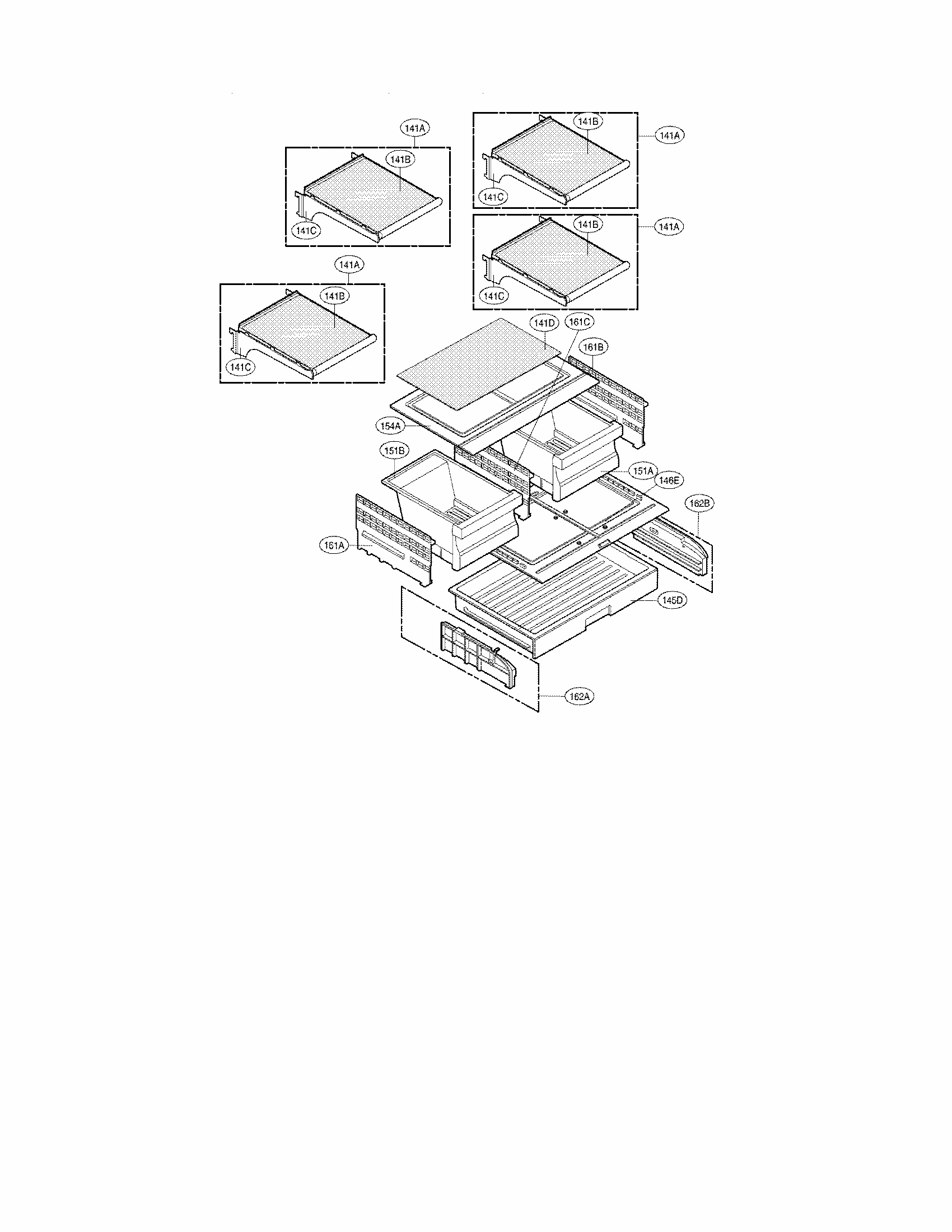 Refrigerator Parts Diagram and Parts List for 79572032112  Kenmore Refrigerator