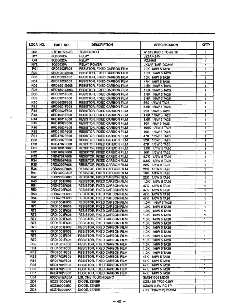 Controller P.c.b. Parts List Page 2 Diagram and Parts List for MA-1164M  LG Microwave