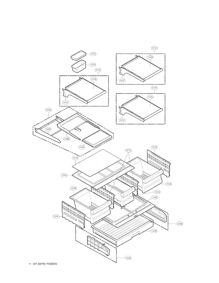Refrigerator Parts Diagram and Parts List for LMX25981SW 02 LG Refrigerator