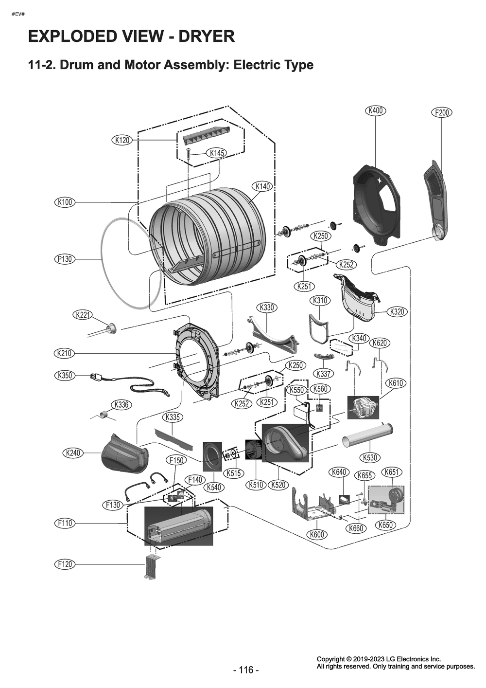 Diagram 3 Diagram and Parts List for W3P7CWUBWVM ABWEUUS LG Washer