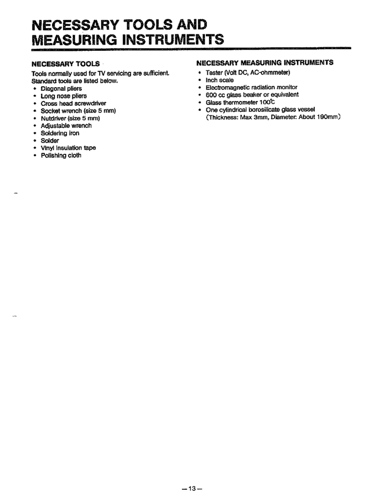 Necessary Tools/measuring Diagram and Parts List for MA-880MW  LG Microwave