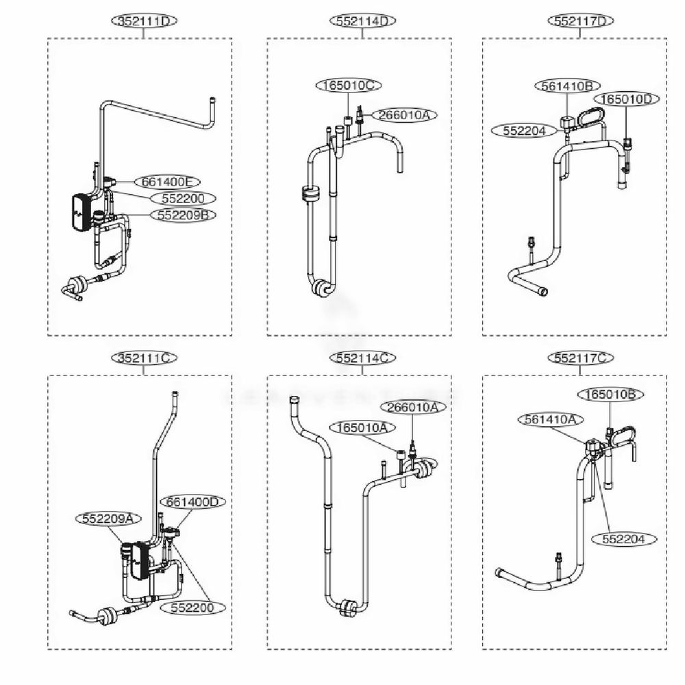Main 6 Diagram and Parts List for ACAH050VDTB AAAAAAU LG Air Conditioner