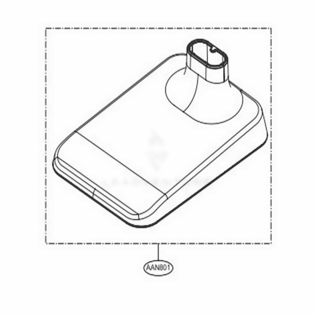 Base Assembly, Lower Diagram and Parts List for A908VMR AVWELGA LG Upright Vacuum