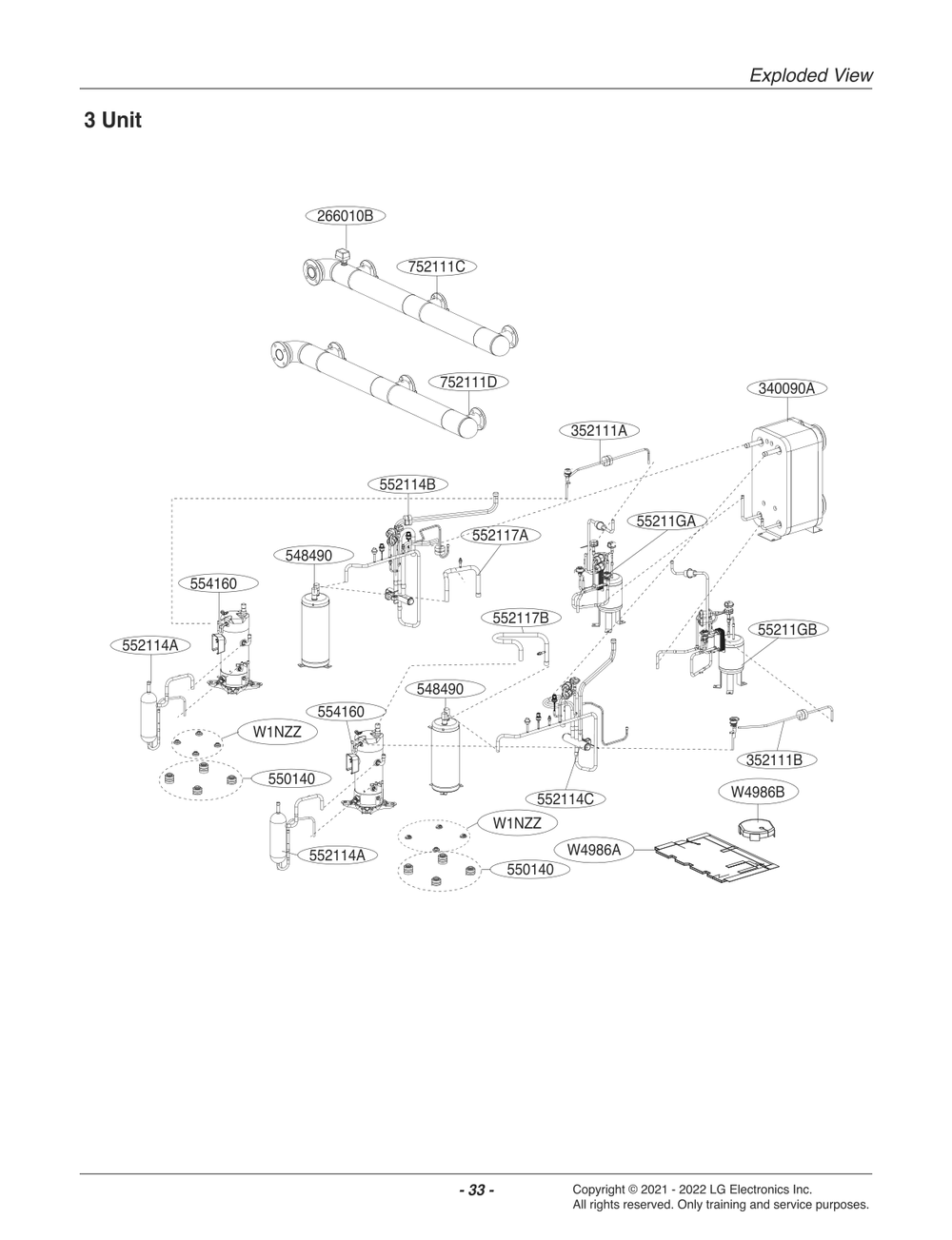 Diagram 4 Diagram and Parts List for ACHH060HBAB ABEAAAU LG Air Conditioner