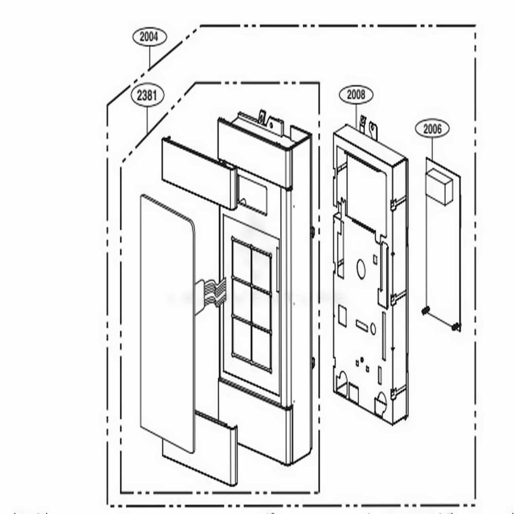 Controller Parts Diagram and Parts List for LMV1760ST CSBELGA LG Range