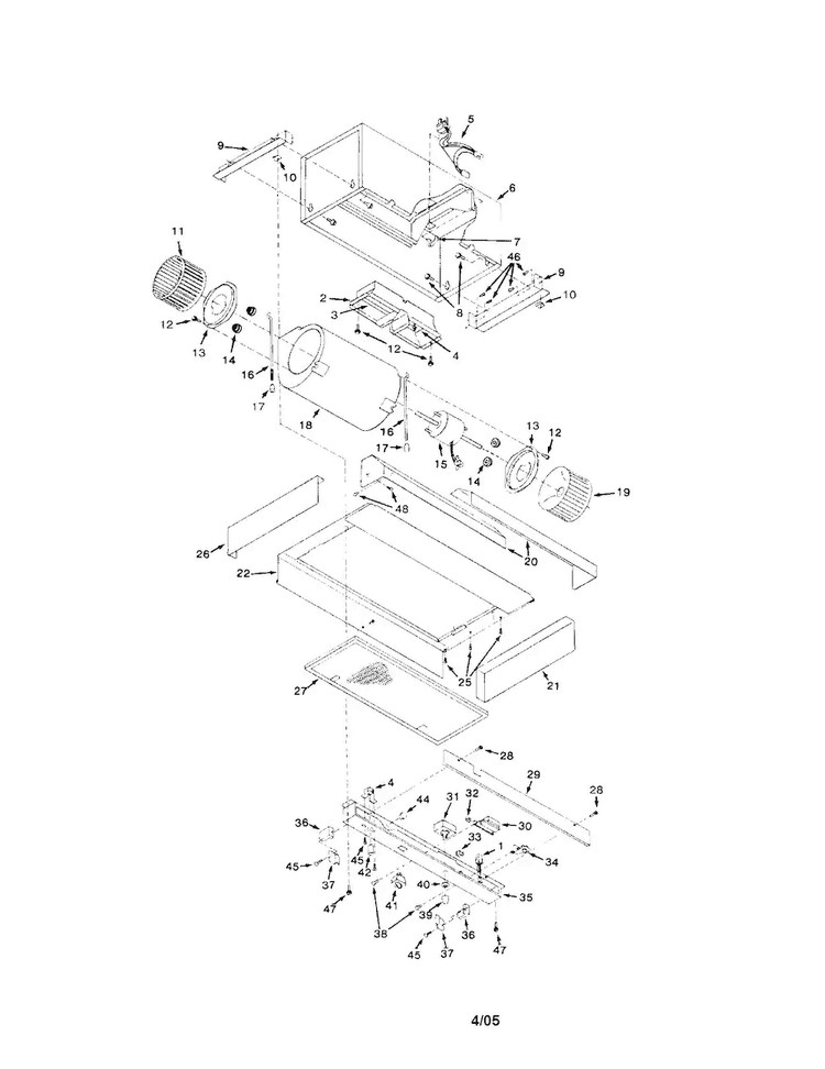 Wood Hood Kit Diagram and Parts List for 23334201  Kenmore Range Hood