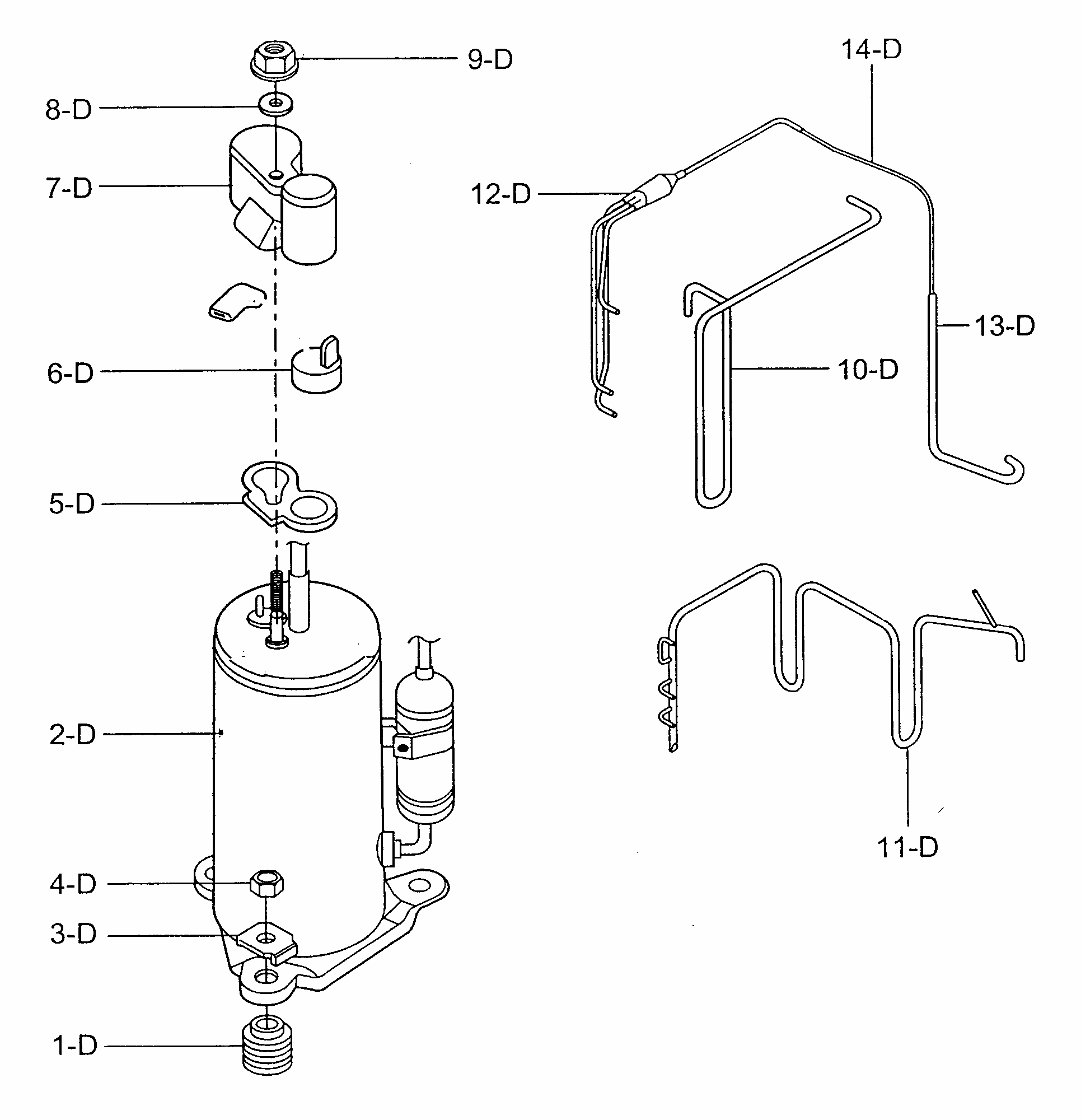Cabinet Parts Diagram and Parts List for 58071082100  Kenmore Air Conditioner