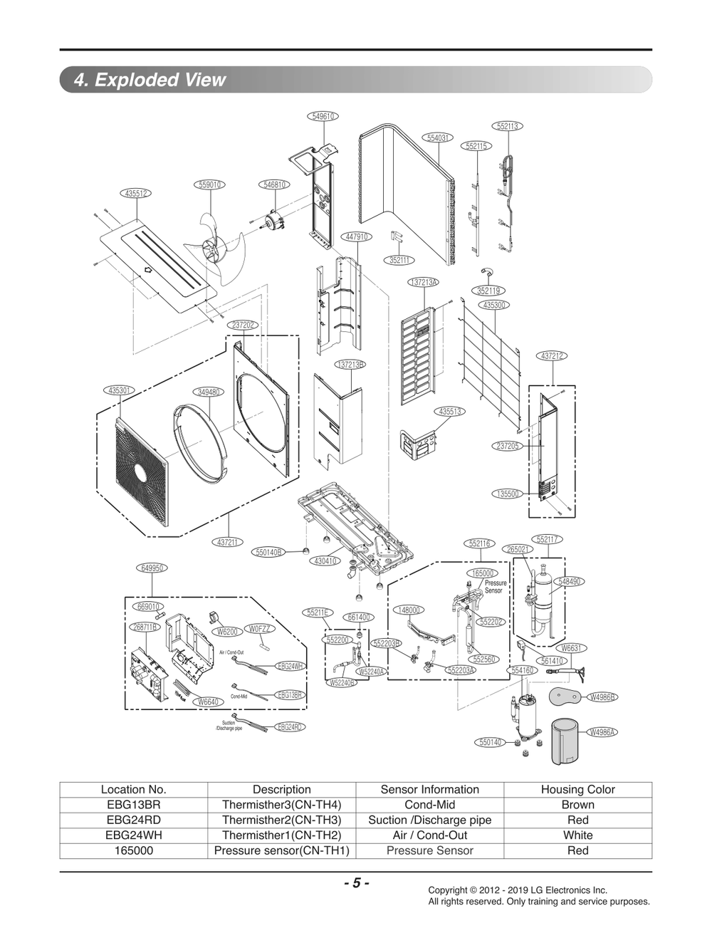 Diagram 1 Diagram and Parts List for AUUW24GD2 ANWBEUS LG Air Conditioner