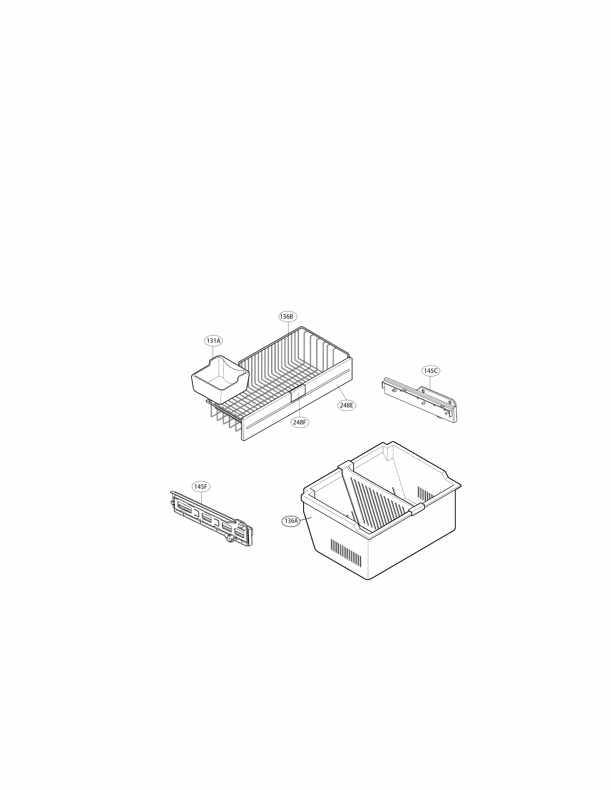 Freezer Parts Diagram and Parts List for 79578094901  Kenmore Refrigerator