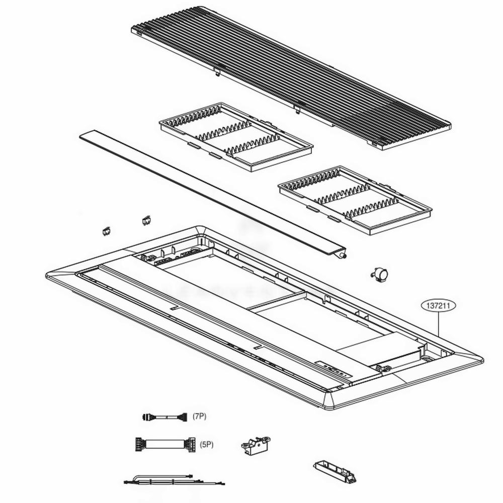 Main Diagram and Parts List for PTHJC1 ANCXLUS LG Air Conditioner