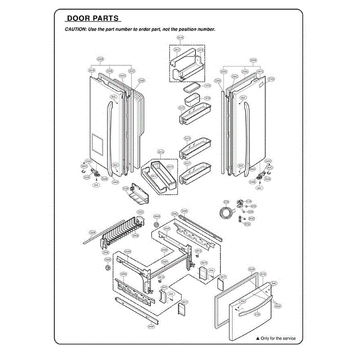 Section 6 Diagram and Parts List for 78753 AST2SER LG Refrigerator