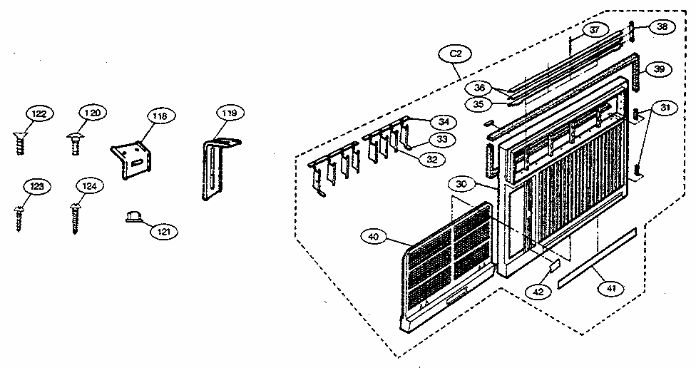 Replacement Part List-ga-0910cc Diagram and Parts List for GA-0911CC  LG Air Conditioner