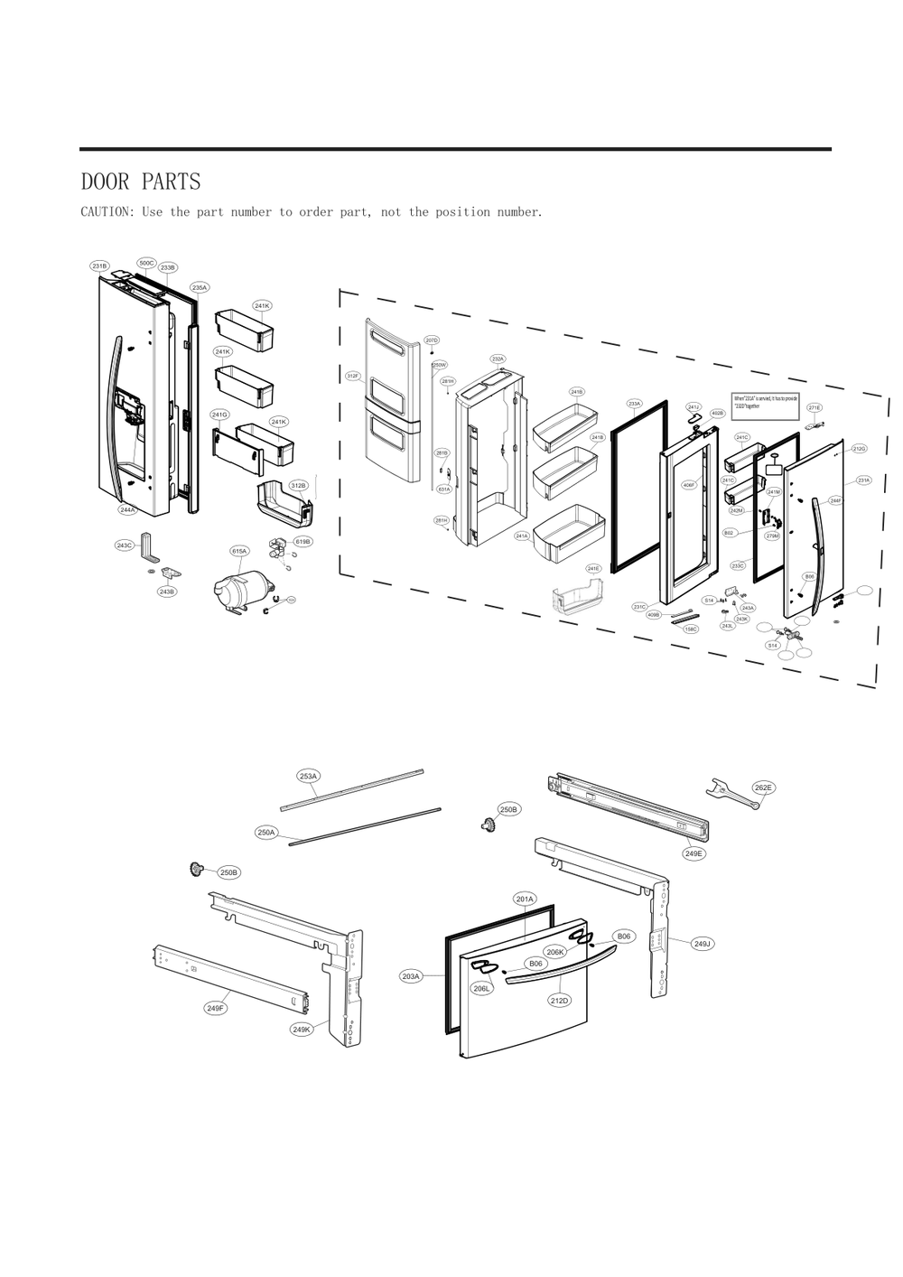 Diagram 4 Diagram and Parts List for GC-J268NSSM ASTCNA0 LG Refrigerator
