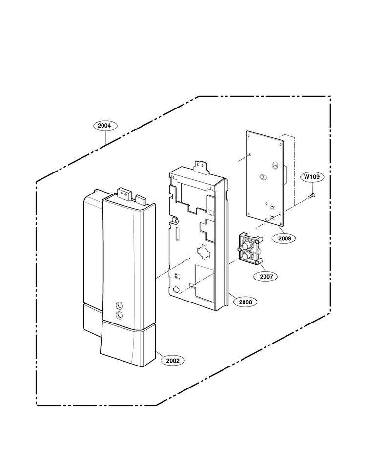 Controller Parts Diagram and Parts List for LMVM1955ST  LG Microwave