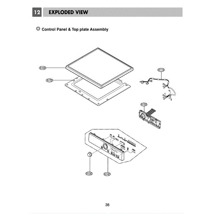 Section 3 Diagram and Parts List for DLEV833W AOWEEUS LG Dryer