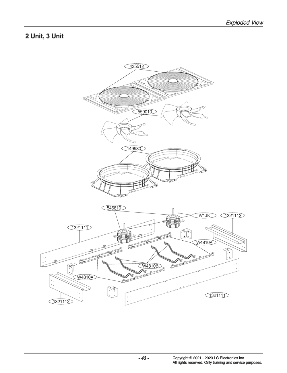 Diagram 1 Diagram and Parts List for ZCHH050HDGC ABEAAAU LG Air Conditioner
