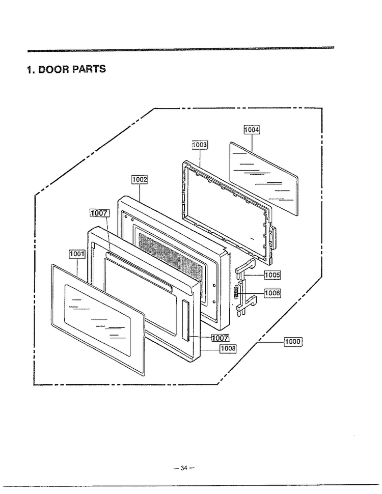 Complete Microwave Oven Page 2 Diagram and Parts List for MA-1171S  LG Microwave