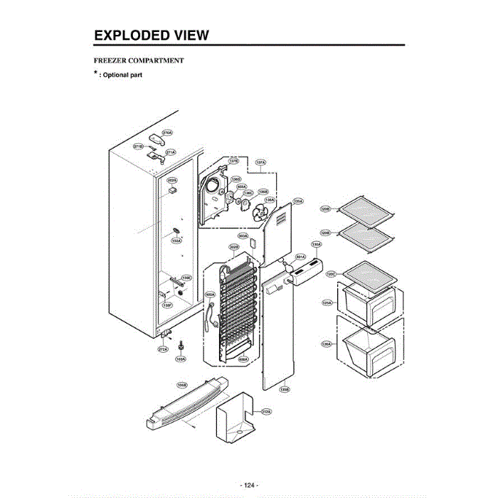 Section 7 Diagram and Parts List for LRSC21935TT ATICLGB LG Refrigerator