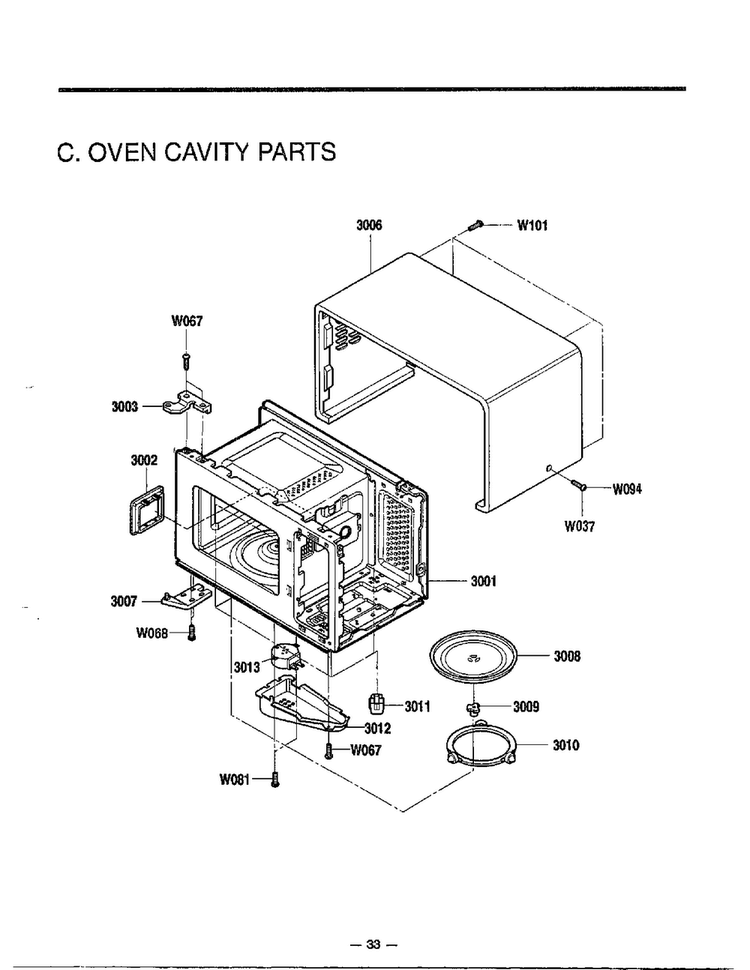 Microwave Complete Page 4 Diagram and Parts List for MA-880MW  LG Microwave
