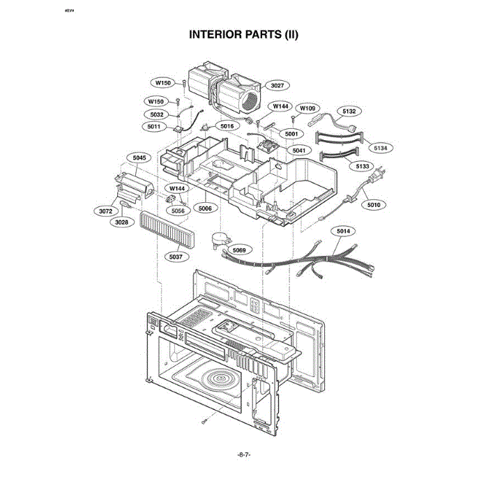Section 7 Diagram and Parts List for LMVM1955SBQ ABSELGA LG Microwave Oven Combo