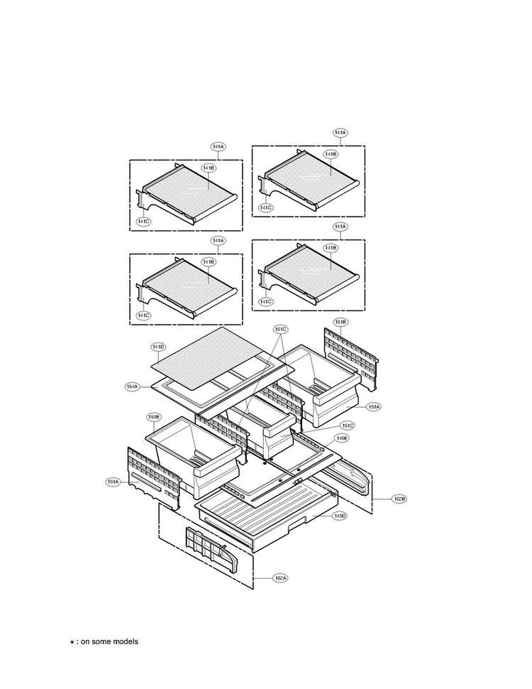 Refrigerator Parts Assembly Diagram and Parts List for LFC21770ST04  LG Refrigerator