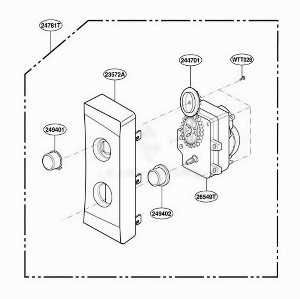 Controller Parts Diagram and Parts List for MA7542W01 CW1EGSE LG Range