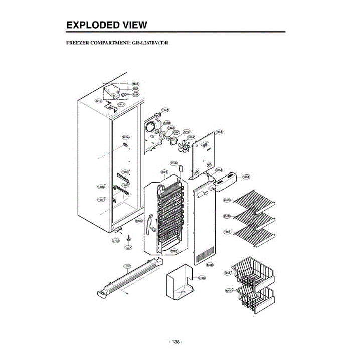Section 3 Diagram and Parts List for LRSC26912TT ATICLGB LG Refrigerator