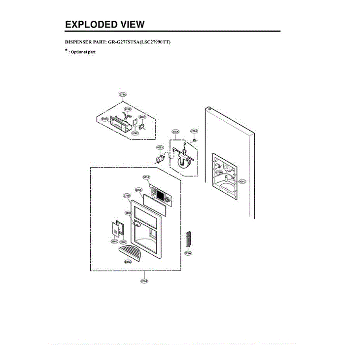 Section 6 Diagram and Parts List for LSC27990TT ATICLGA LG Refrigerator