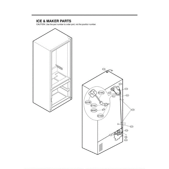Section 7 Diagram and Parts List for LFX21975ST AST1LGA LG Refrigerator
