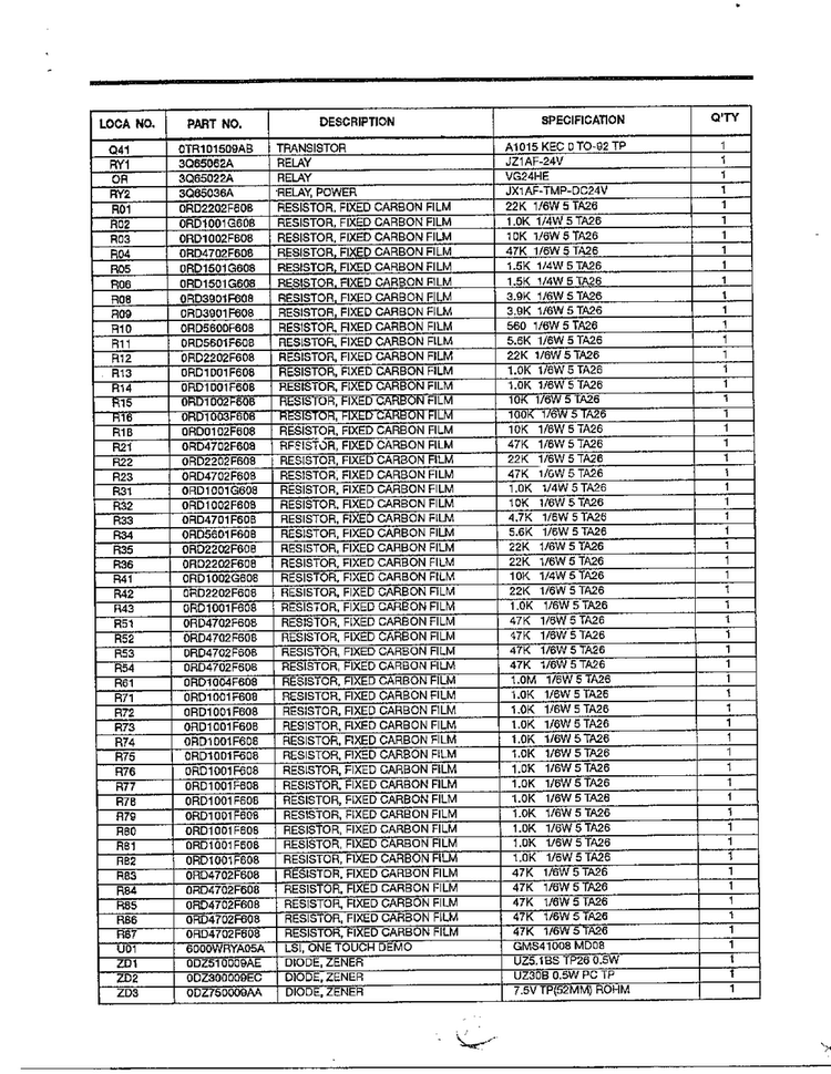 Complete Microwave Assembly Page 11 Diagram and Parts List for MA-1164M  LG Microwave