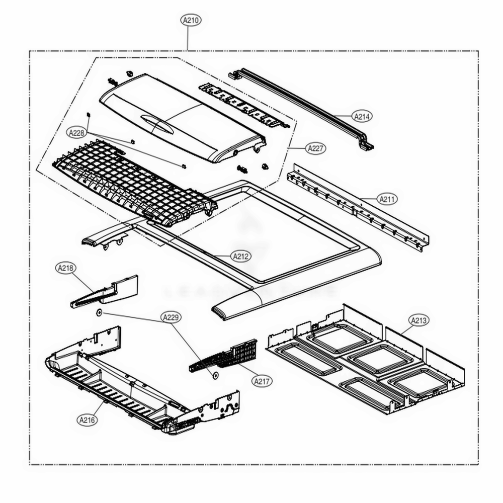 Plate Assembly Diagram and Parts List for DLGX5006K ABSEEUS LG Dryer
