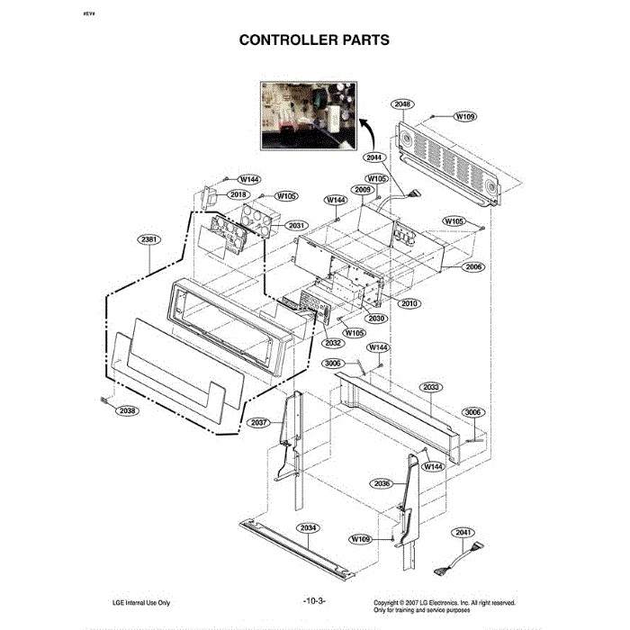Section 4 Diagram and Parts List for LRE30955ST AS1LLGA LG Range