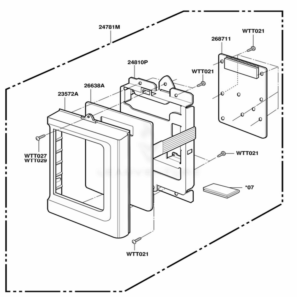 Controller Parts Diagram and Parts List for JMV9118AAW AWHEJEN LG Range