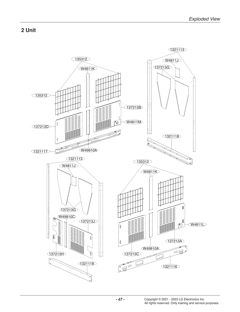 Diagram 3 Diagram and Parts List for ACHH033VBAB ABEAAAU LG Air Conditioner