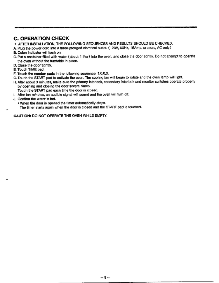 Operating Instructions Page 3 Diagram and Parts List for MA-844M  LG Microwave
