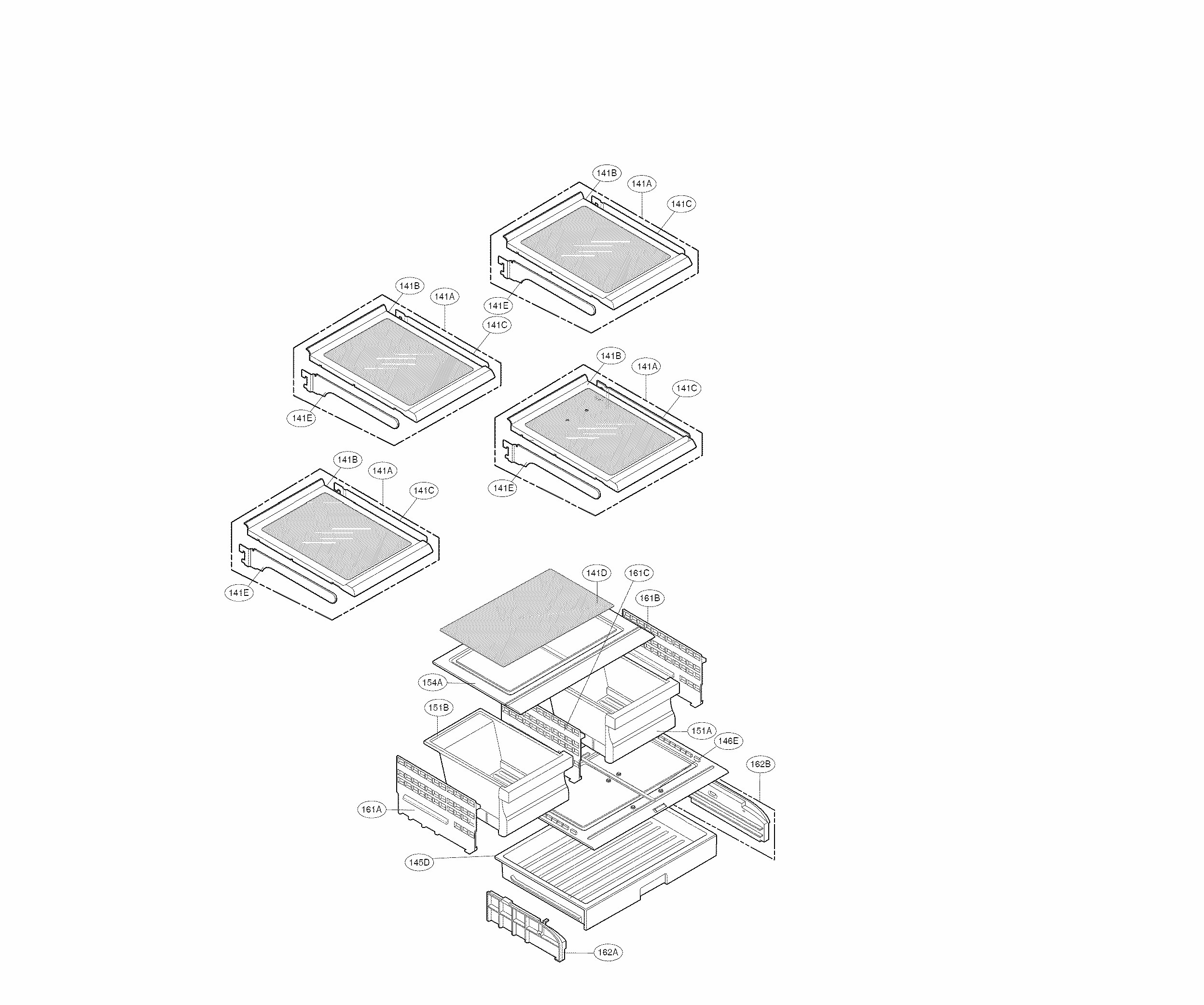 Refrigerator Parts Diagram and Parts List for 79570329311  Kenmore Refrigerator