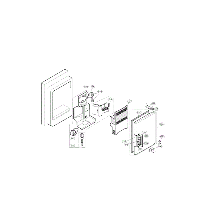 Ice Bank Diagram and Parts List for LMX25984SB 00 LG Refrigerator