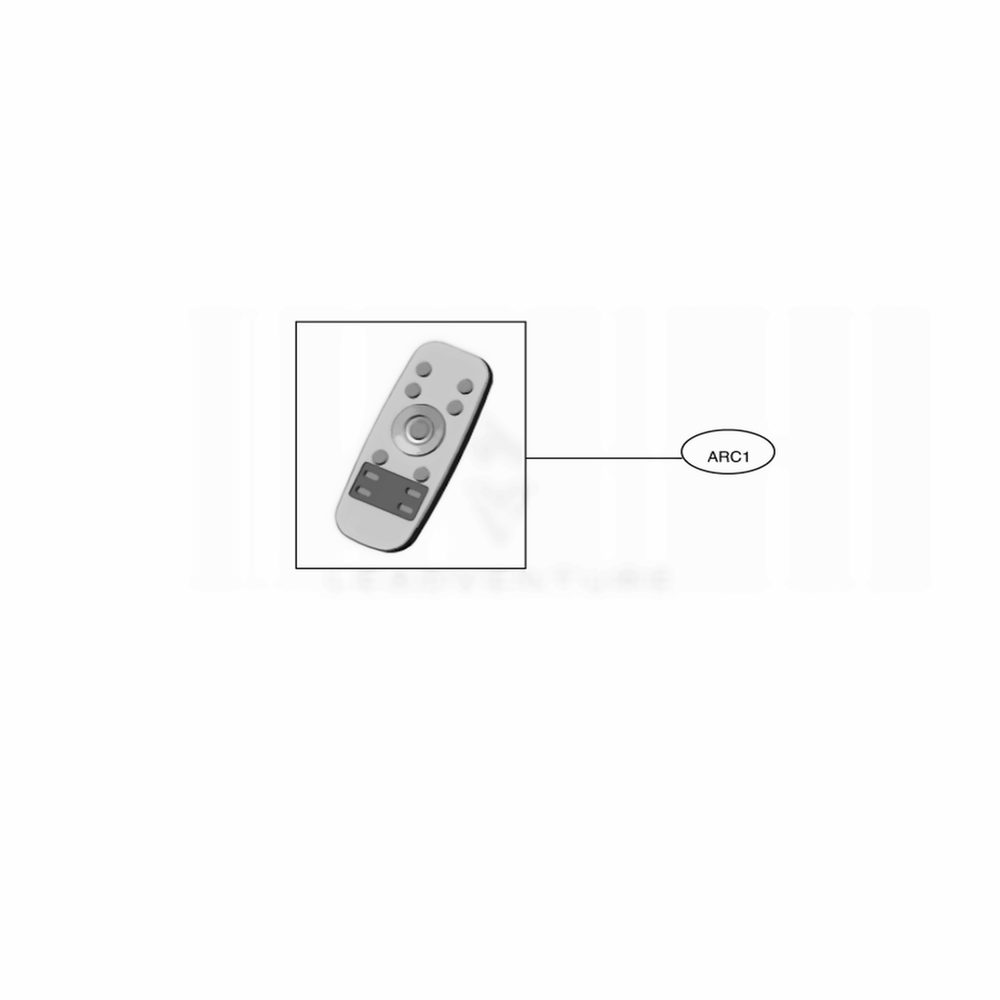 Remote Controller Assembly Diagram and Parts List for VR6270LVMB ARDQGPA LG Canister Vacuum