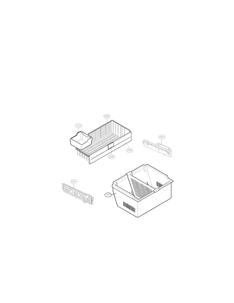 Freezer Parts Diagram and Parts List for LFC23760SB 01 LG Refrigerator