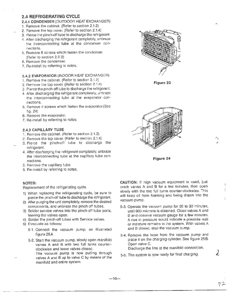 Disassembly Instructions Page 6 Diagram and Parts List for 58280  LG Air Conditioner