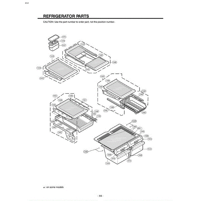 Section 7 Diagram and Parts List for LRFC22750ST ASTCLGY LG Refrigerator
