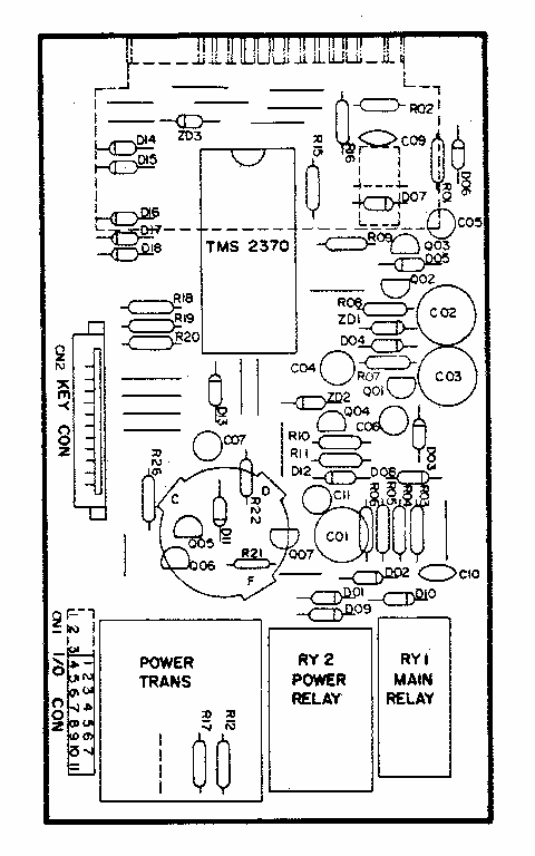 Power And Control Circuit Board (part No. 600614) Diagram and Parts List for 7218831380  Kenmore Microwave
