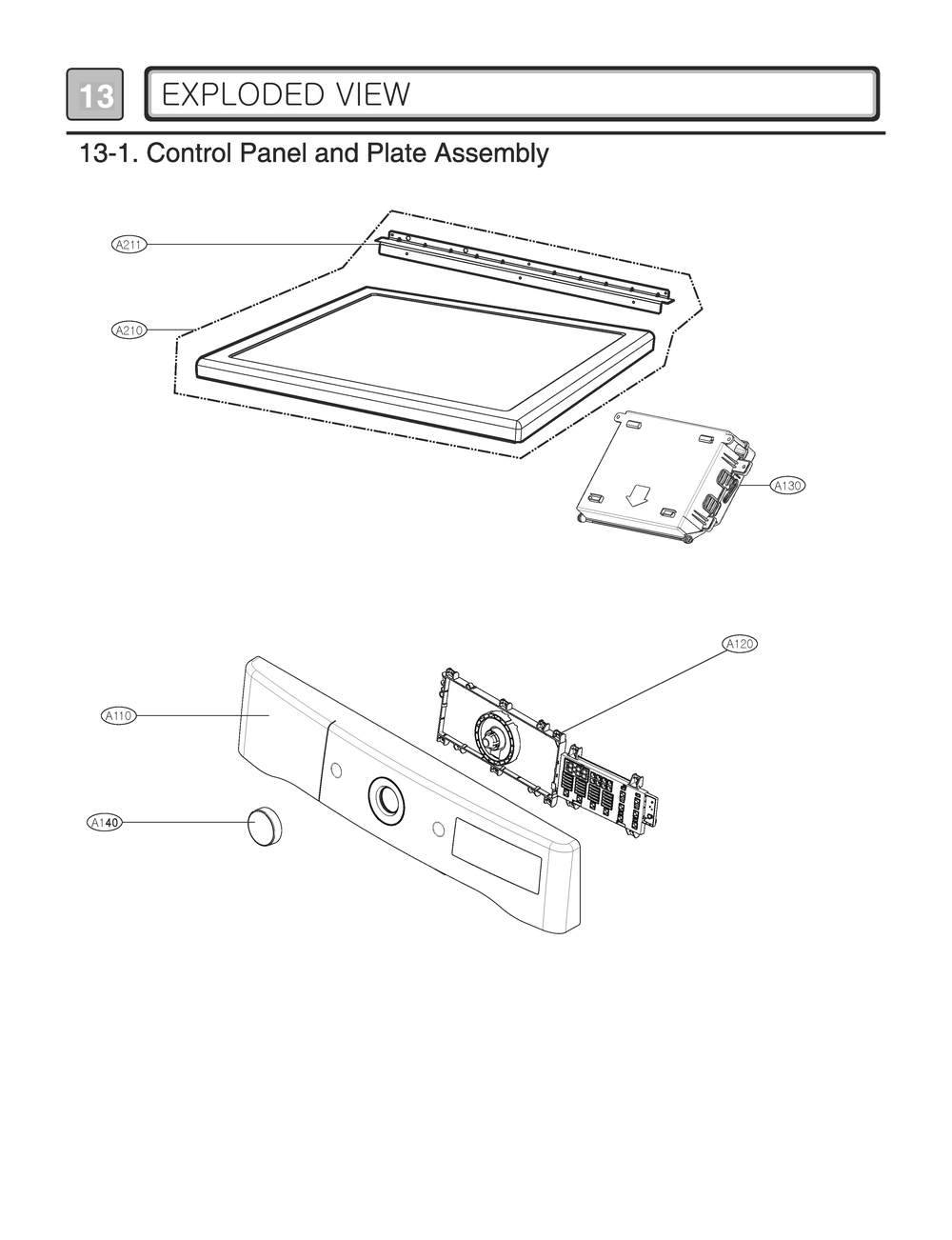 Diagram 1 Diagram and Parts List for RV18D9JSDW ABLEEUS LG Washer Dryer Combo