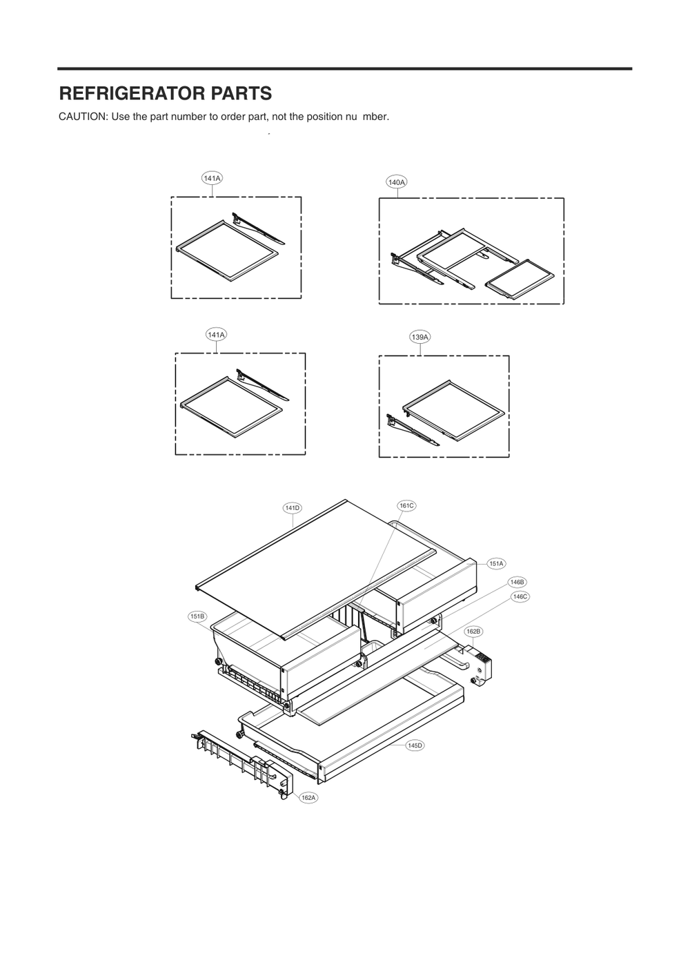 Refrigerator Parts Diagram and Parts List for GC-J288NMXM AMTCNA0 LG Refrigerator