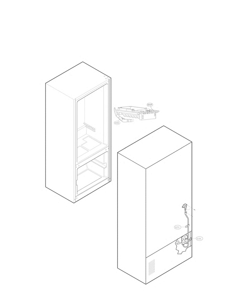 Water And Ice Maker Parts Diagram and Parts List for LFC28768ST  LG Refrigerator