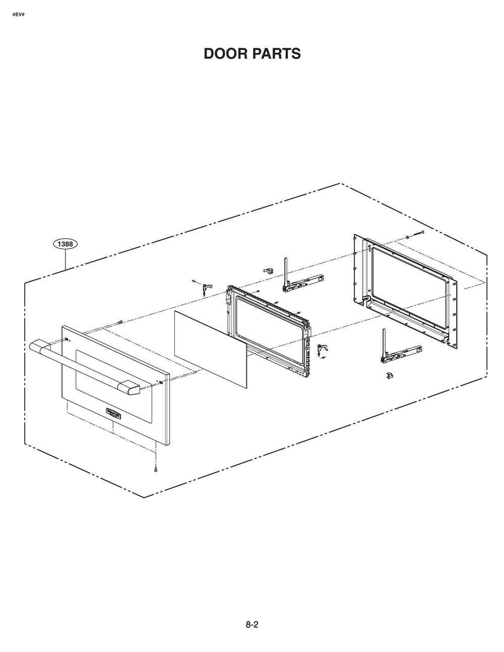 Door Parts Diagram and Parts List for SKSLV3001S CSTESGN LG Miscellaneous