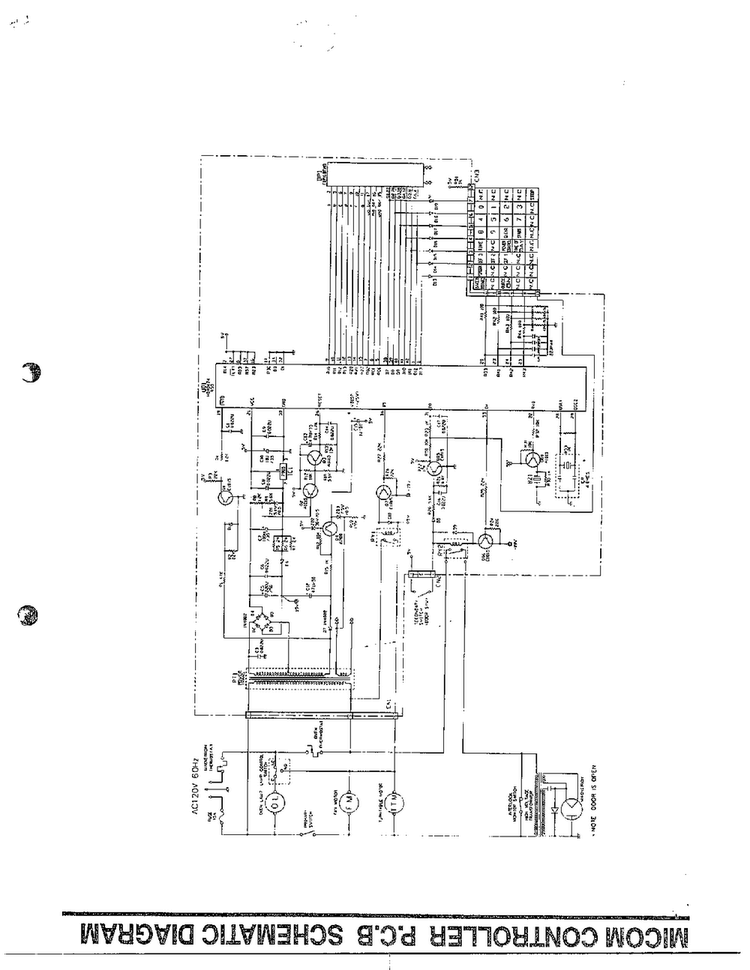 Complete P.c.b. Controller Ass`y Page 2 Diagram and Parts List for MA-884M  LG Microwave