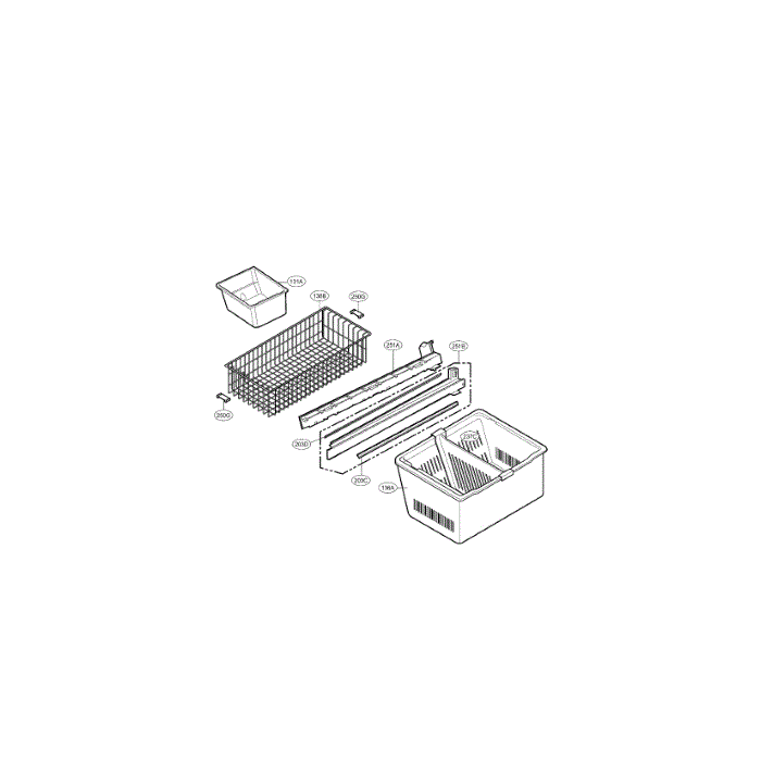 Freezer Diagram and Parts List for LMX25985SW 00 LG Refrigerator
