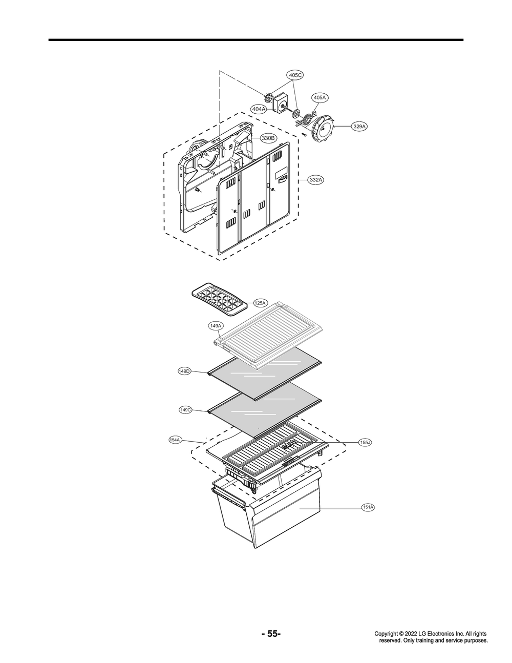 Diagram 2 Diagram and Parts List for LRTNC0705V APZCNA0 LG Refrigerator