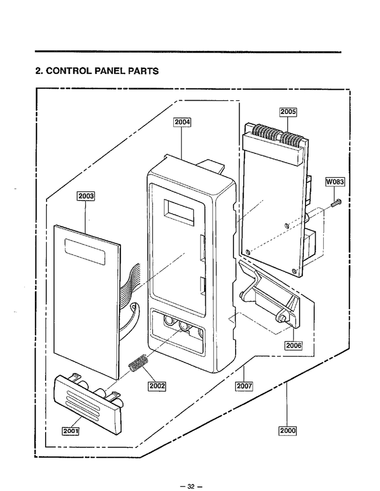 Complete Microwave Page 3 Diagram and Parts List for MA-1164M  LG Microwave